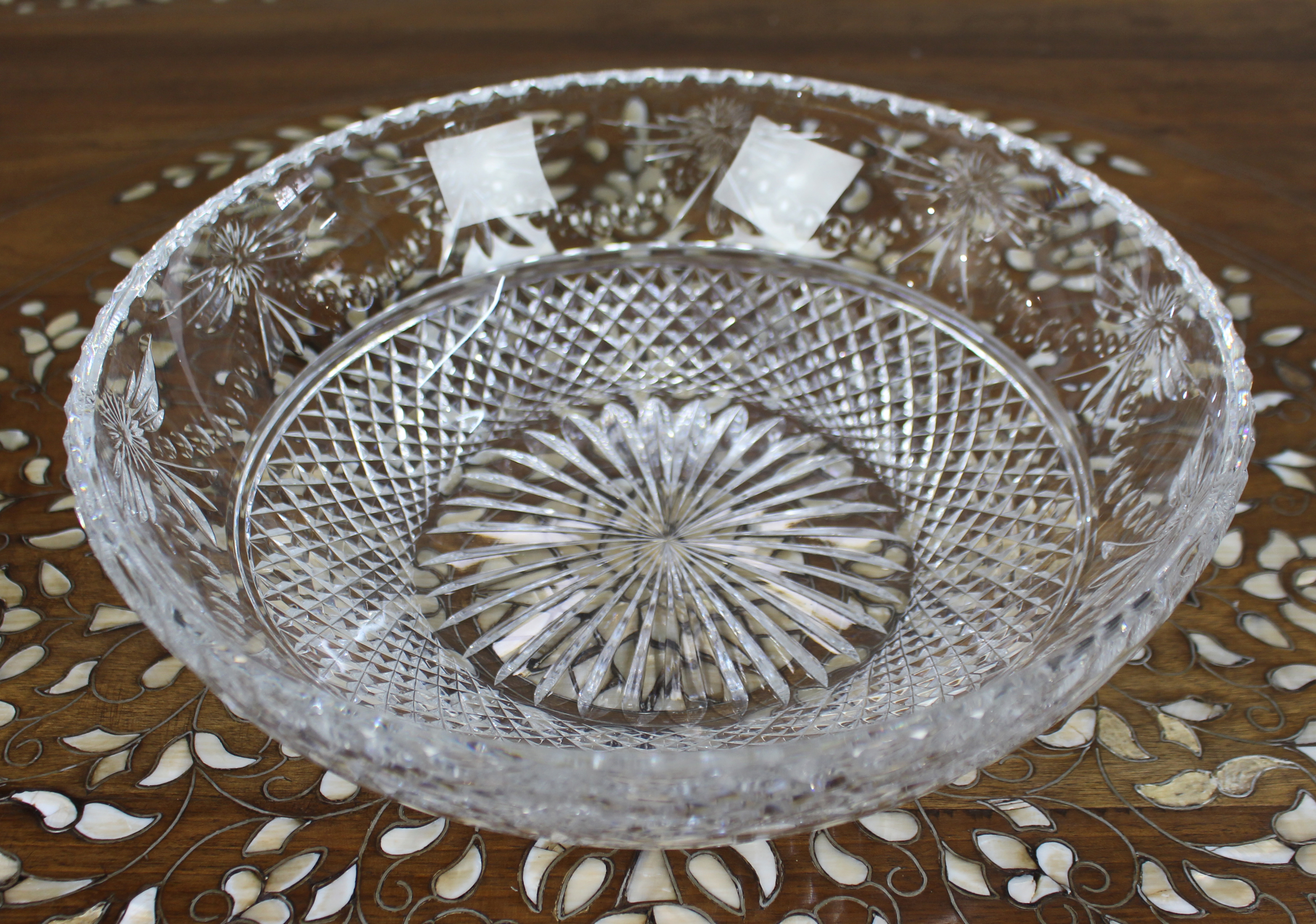 Fine Stuart Crystal Beaconsfield Cut Glass Centrepiece Bowl