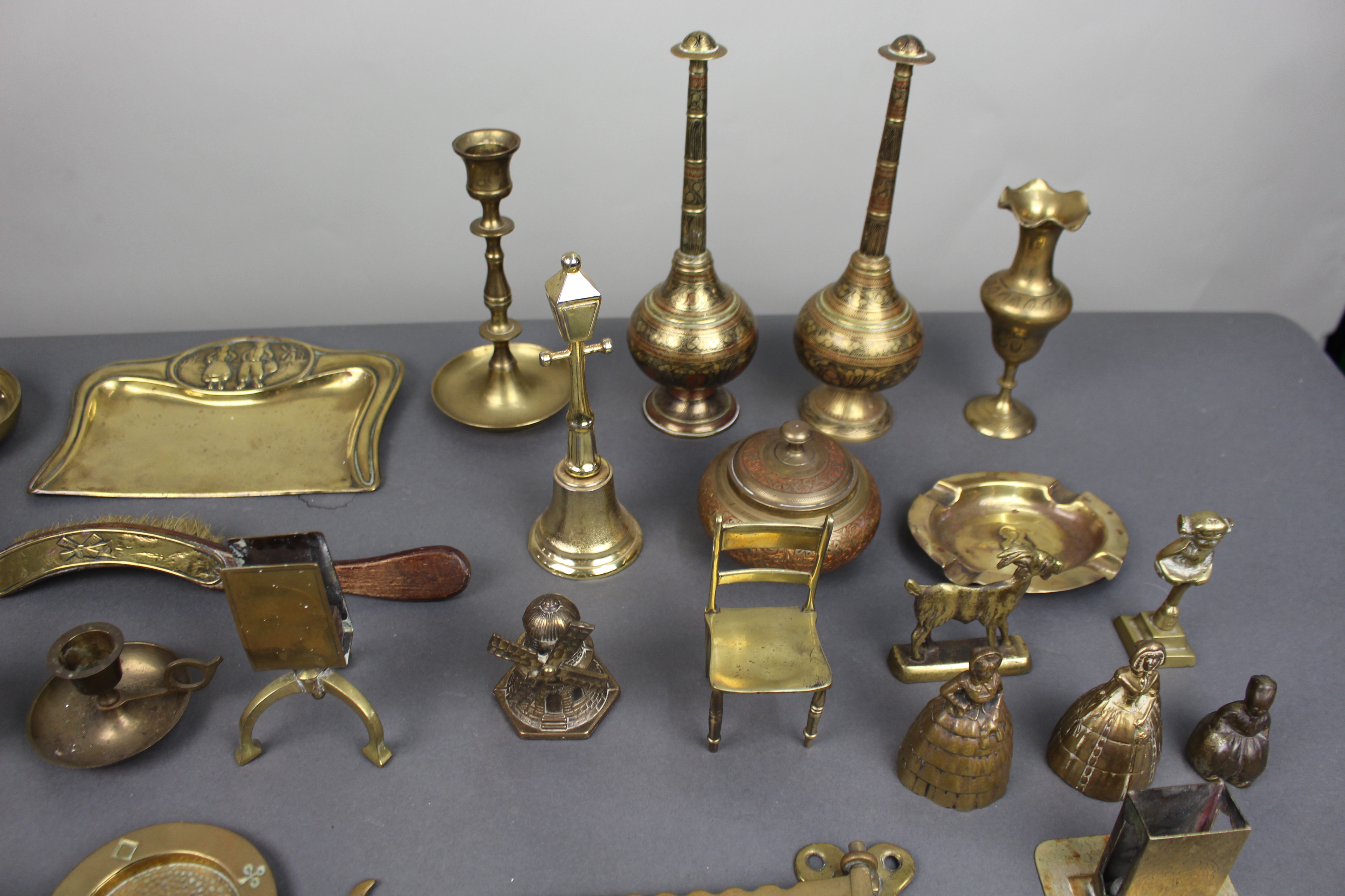 Collection of Antique & Vintage Brassware