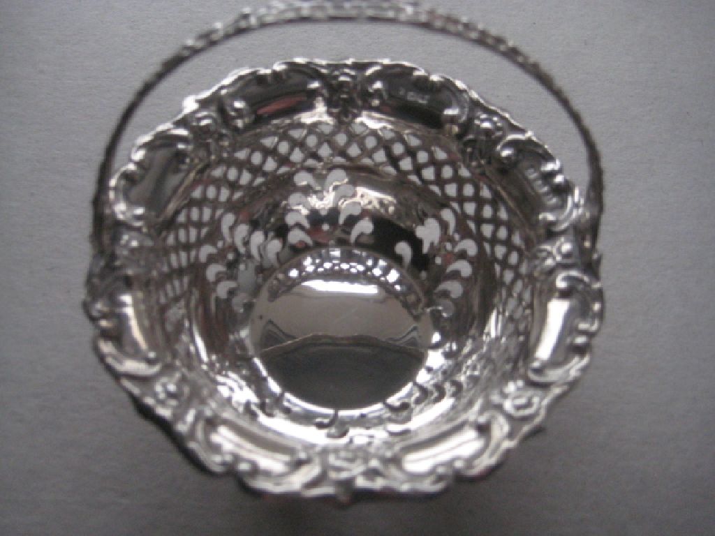 Antique Silver Sweetmeat Basket, Birmingham 1910