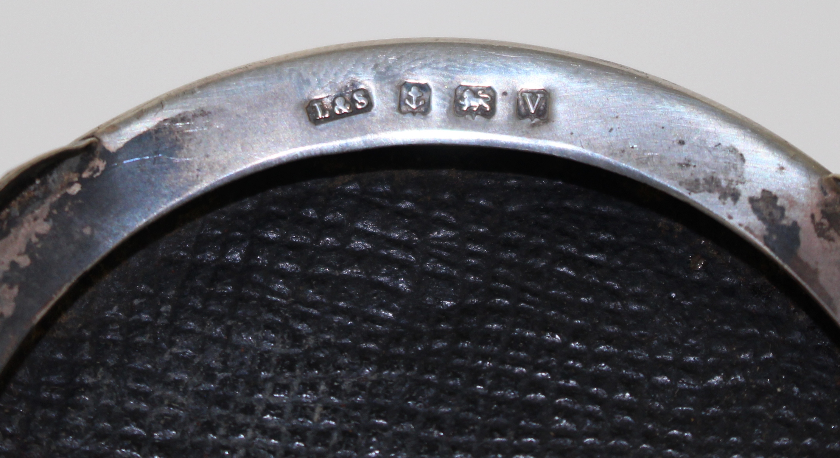 Sterling Silver Velvet Lined Pin Cushion Birmingham 1920