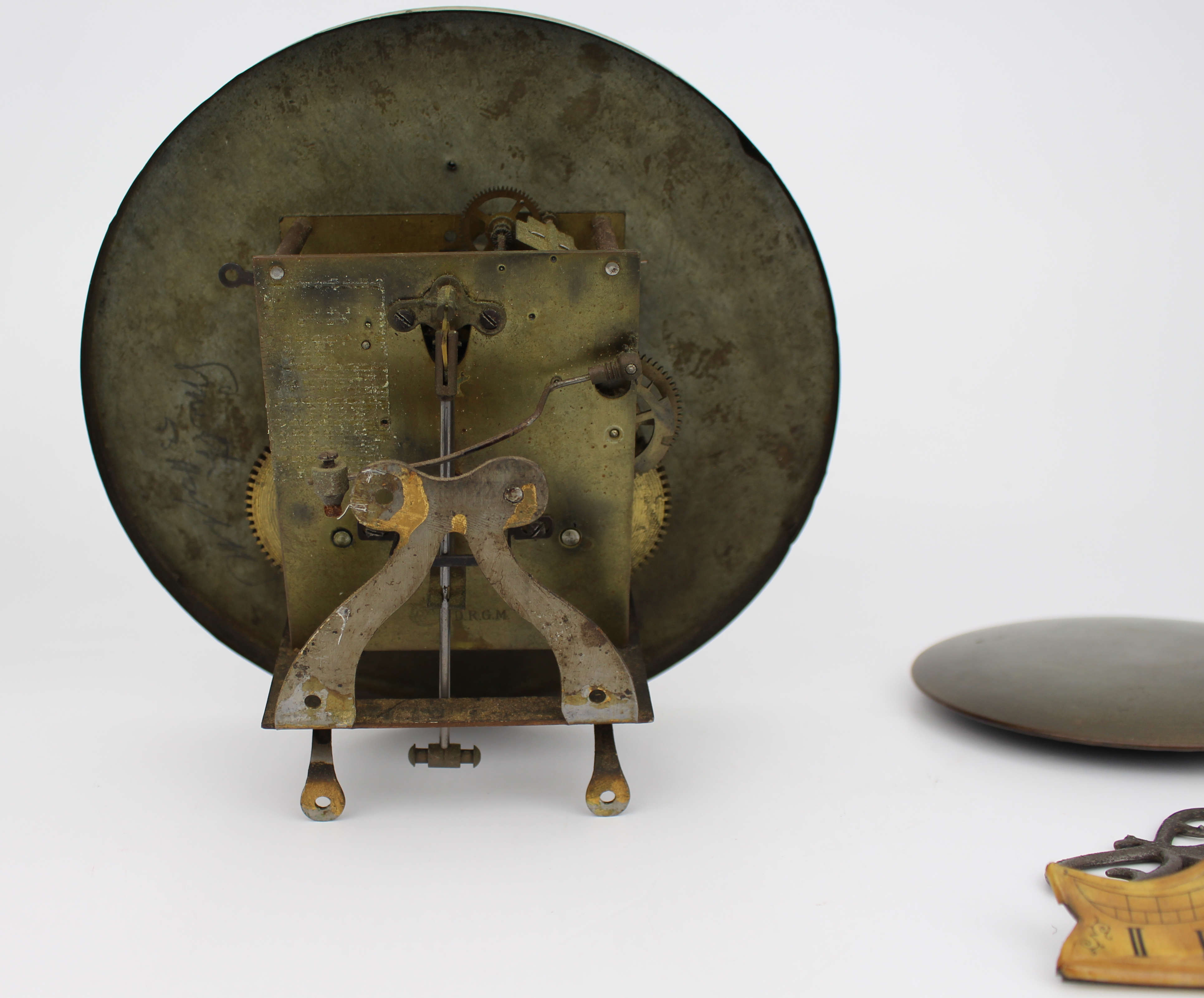 Antique German Clock Movement DRGM Regulator