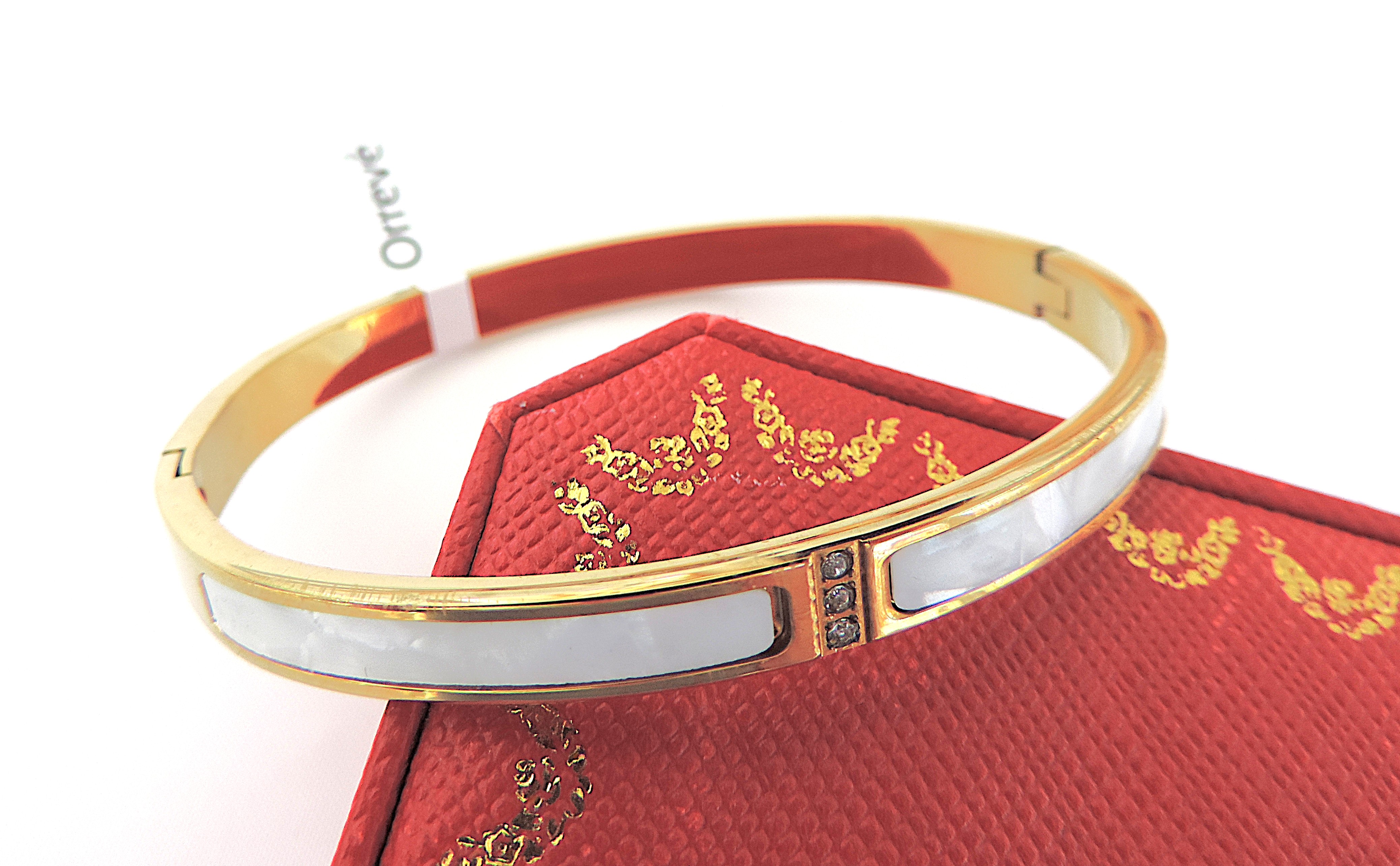 Orrevé 18k Gold Plated Zircon Bracelet 'New'