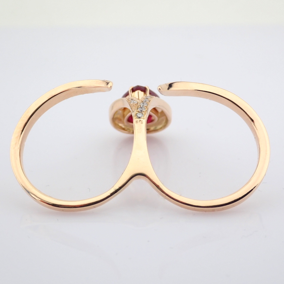 Natural Diamond 18K Rose/Pink Gold Ring