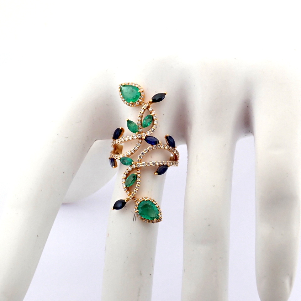 Natural Diamond 18K Rose/Pink Gold Ring