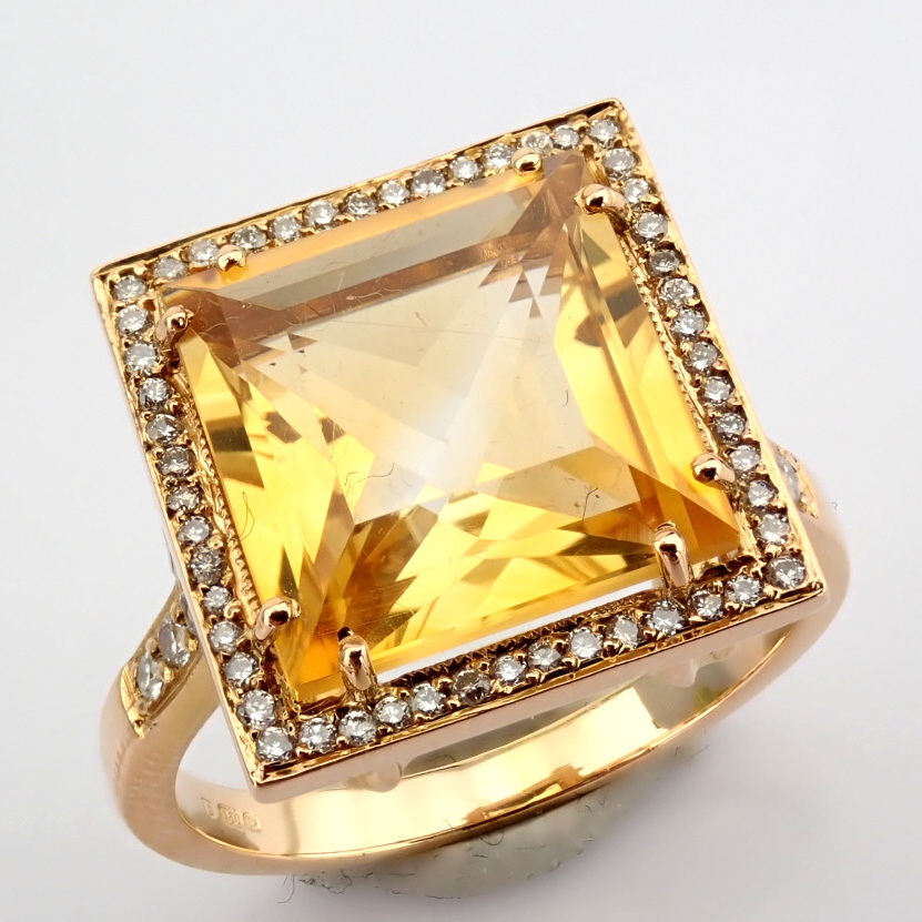 Natural Diamond 18K Rose/Pink Gold Ring