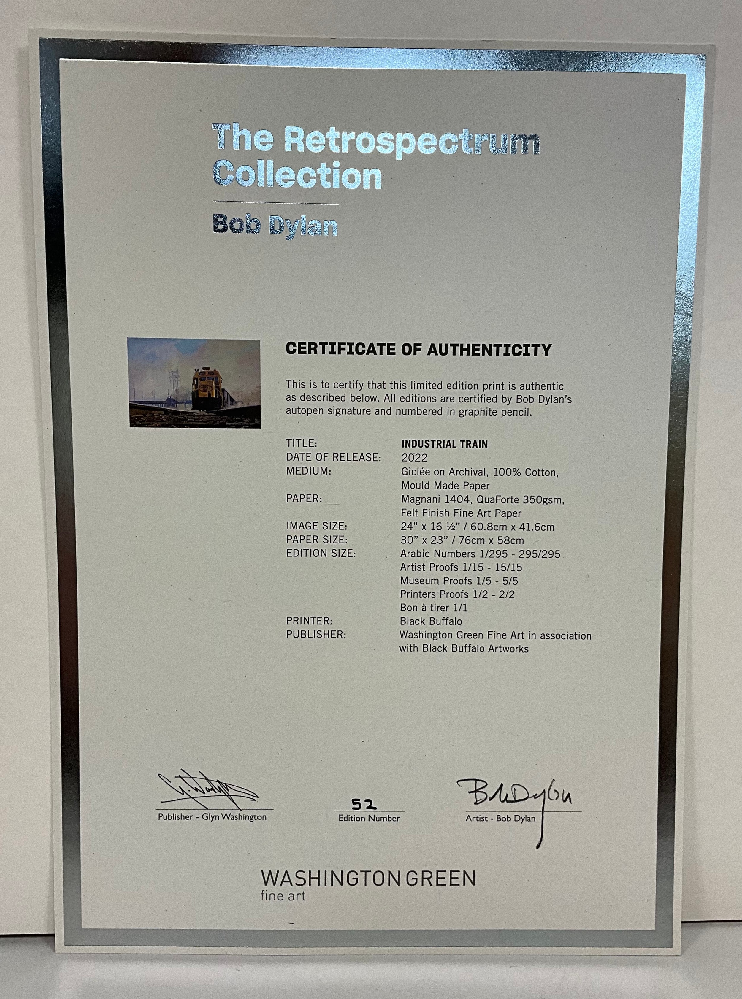 Bob Dylan (b1941) ‘Industrial Train’, Retrospectrum Collection, Editioned, Print, Certificate, 2022