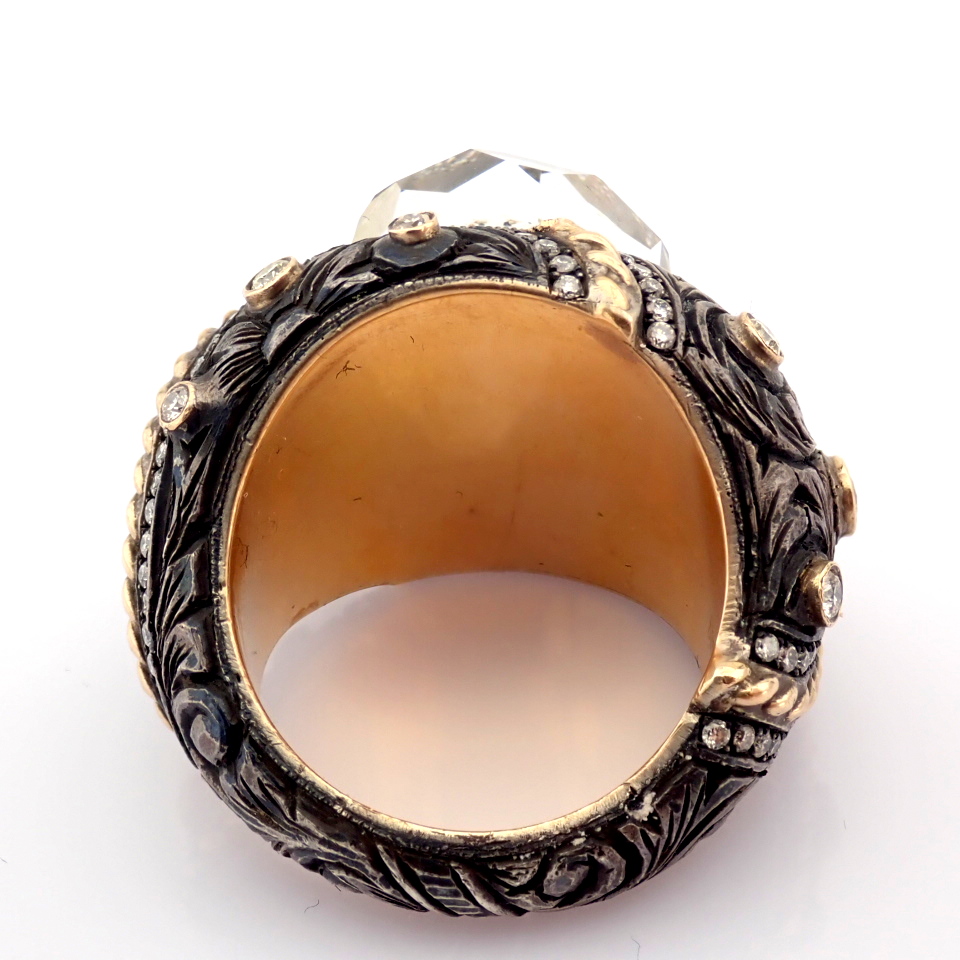 Natural Diamond 18K Rose/Pink Gold Ring
