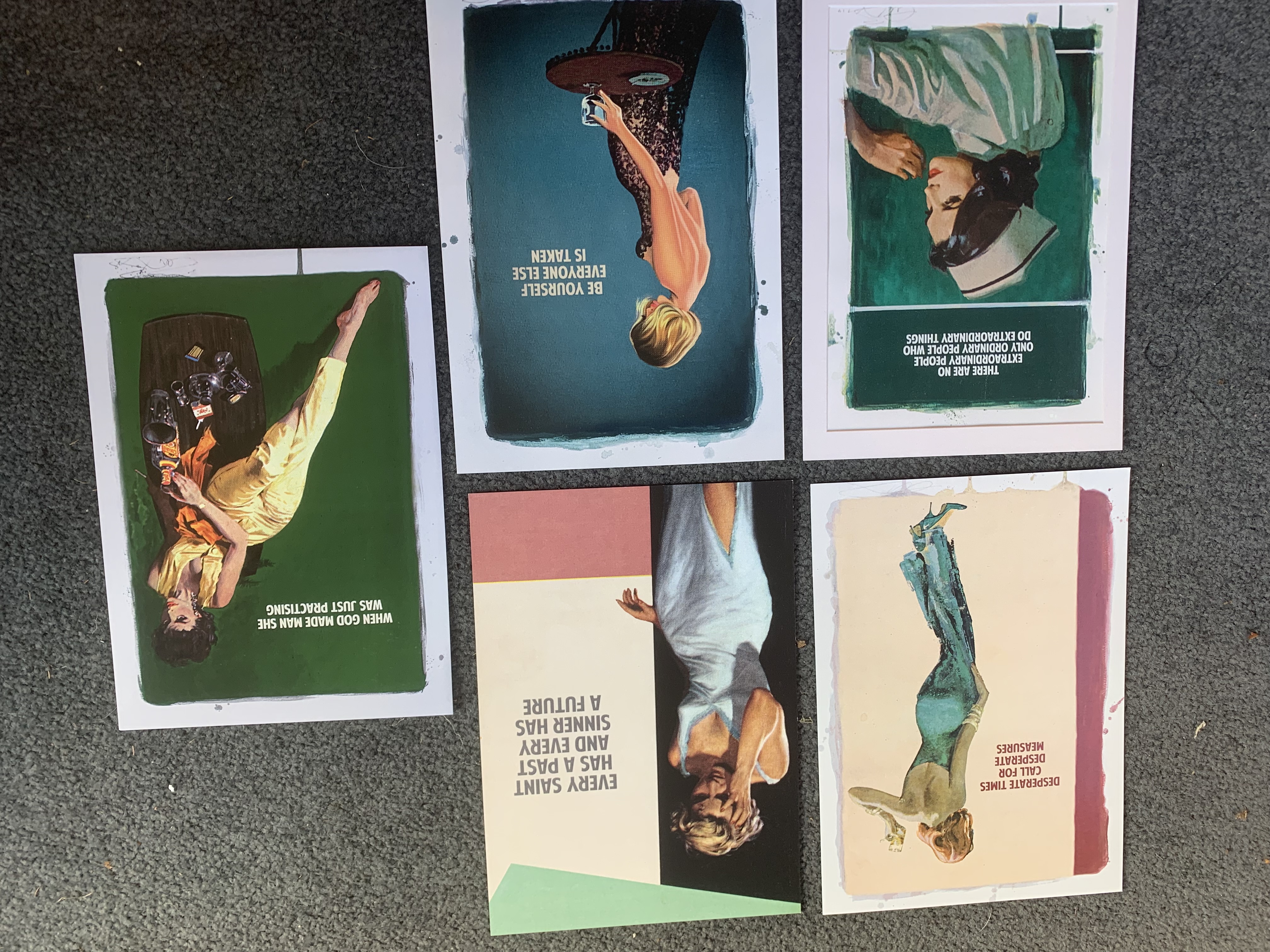 The Connor Brothers Set of 5 Museum Postcards Ideal For Framing