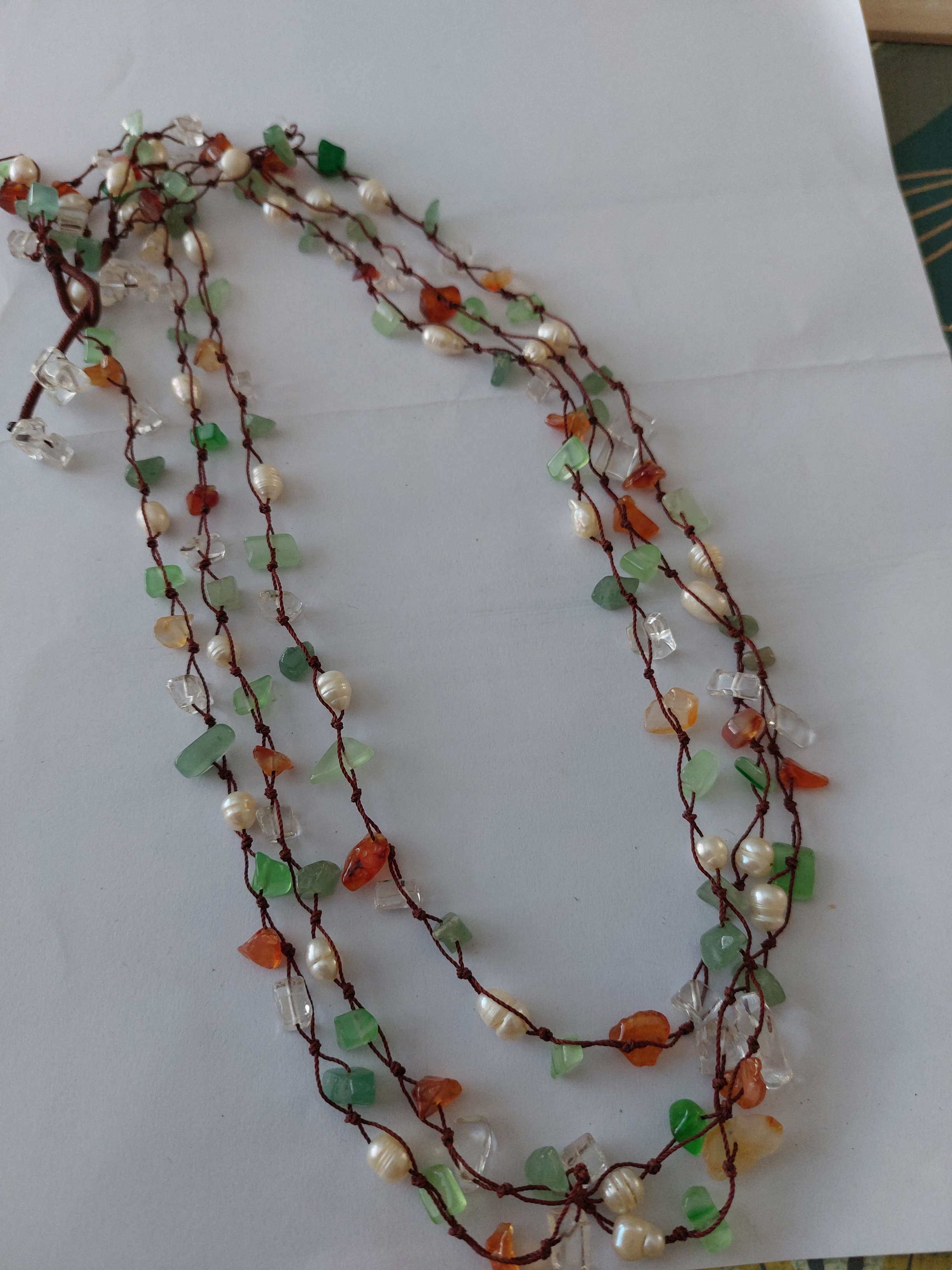 Handmade Necklace With Mineral Stones