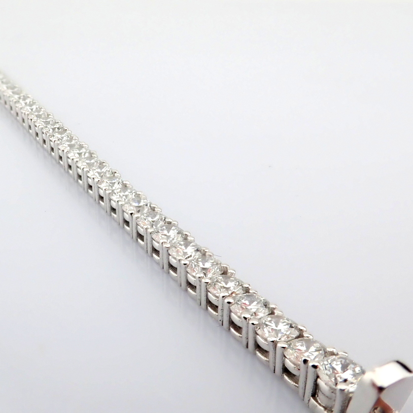 Round Cut Lab-Grown Diamond Tennis Bracelet - 7.27 Total Carat (MDI Certified)