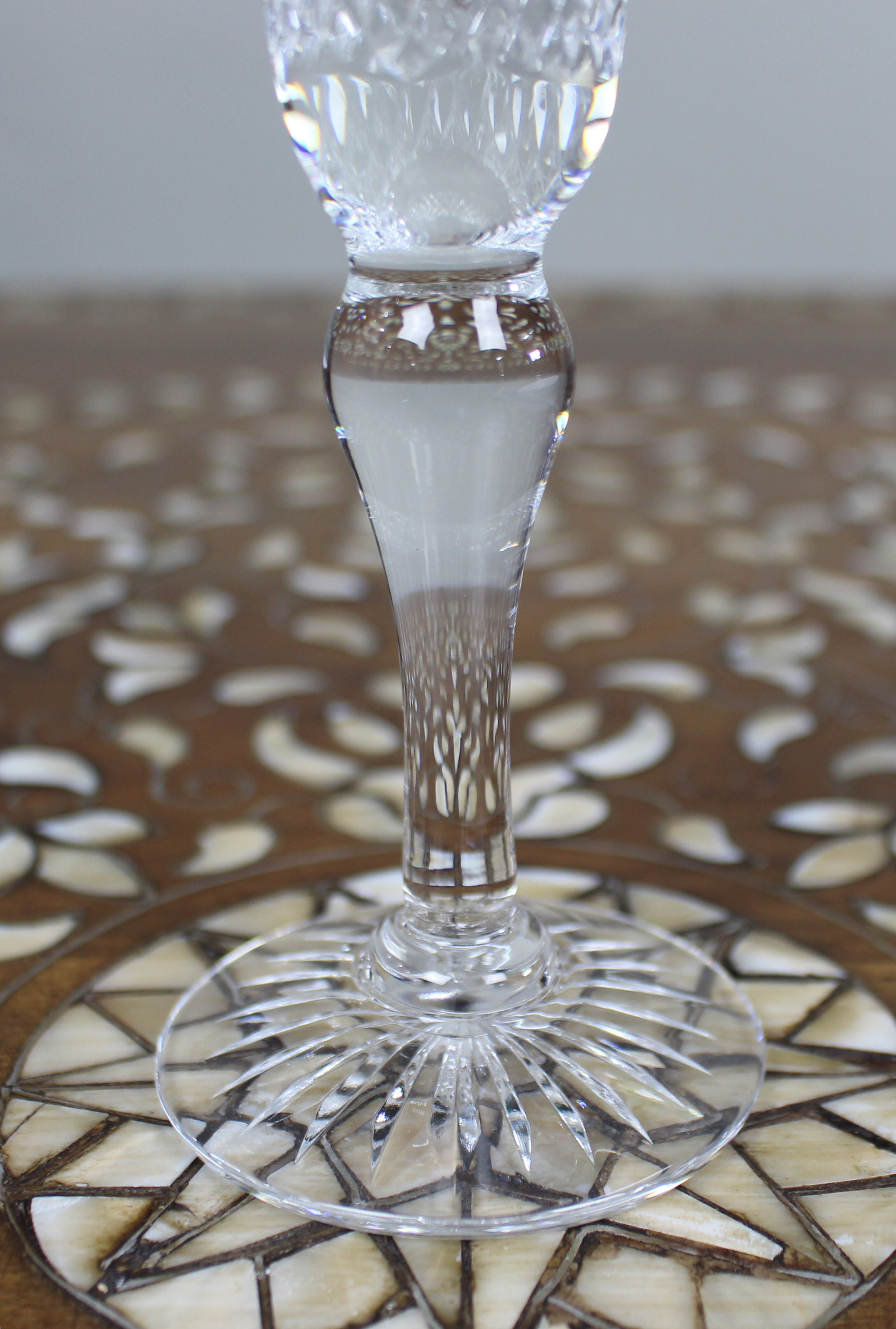 Set of 6 Fine Stuart Crystal Beaconsfield Cut Wine Glasses