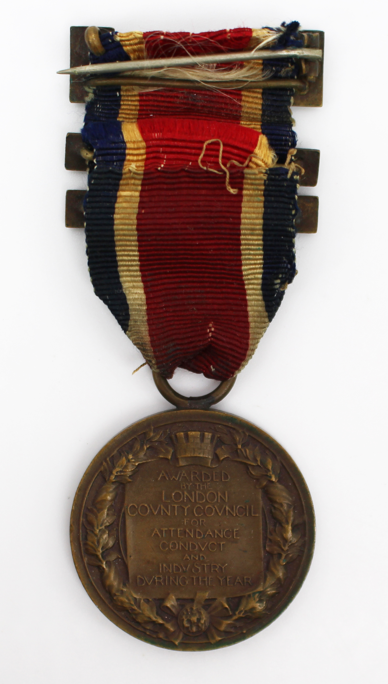 Pair of L.C.C. King’s Medals for Attendance, Conduct & Industry