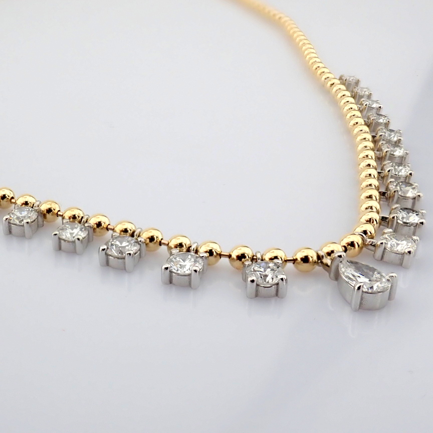 Pear Cut Lab-Grown Diamond Necklace - 2.77 Total Carat (MDI Certified)