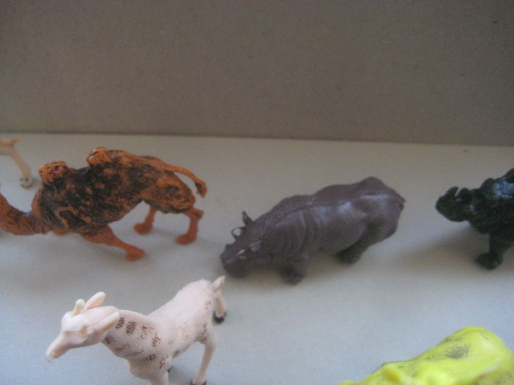 A Group of 12 Vintage Plastic Animals
