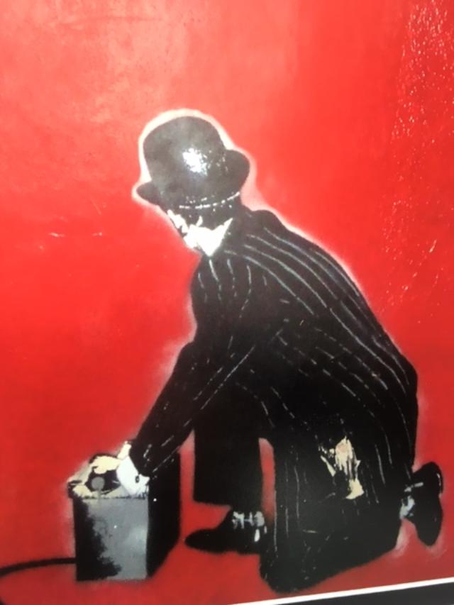 Nick Walker (b1969) Mind Your Rat Print By Vandal, 50x50cm, Framed, Glazed Print of Wall Mural, 2008