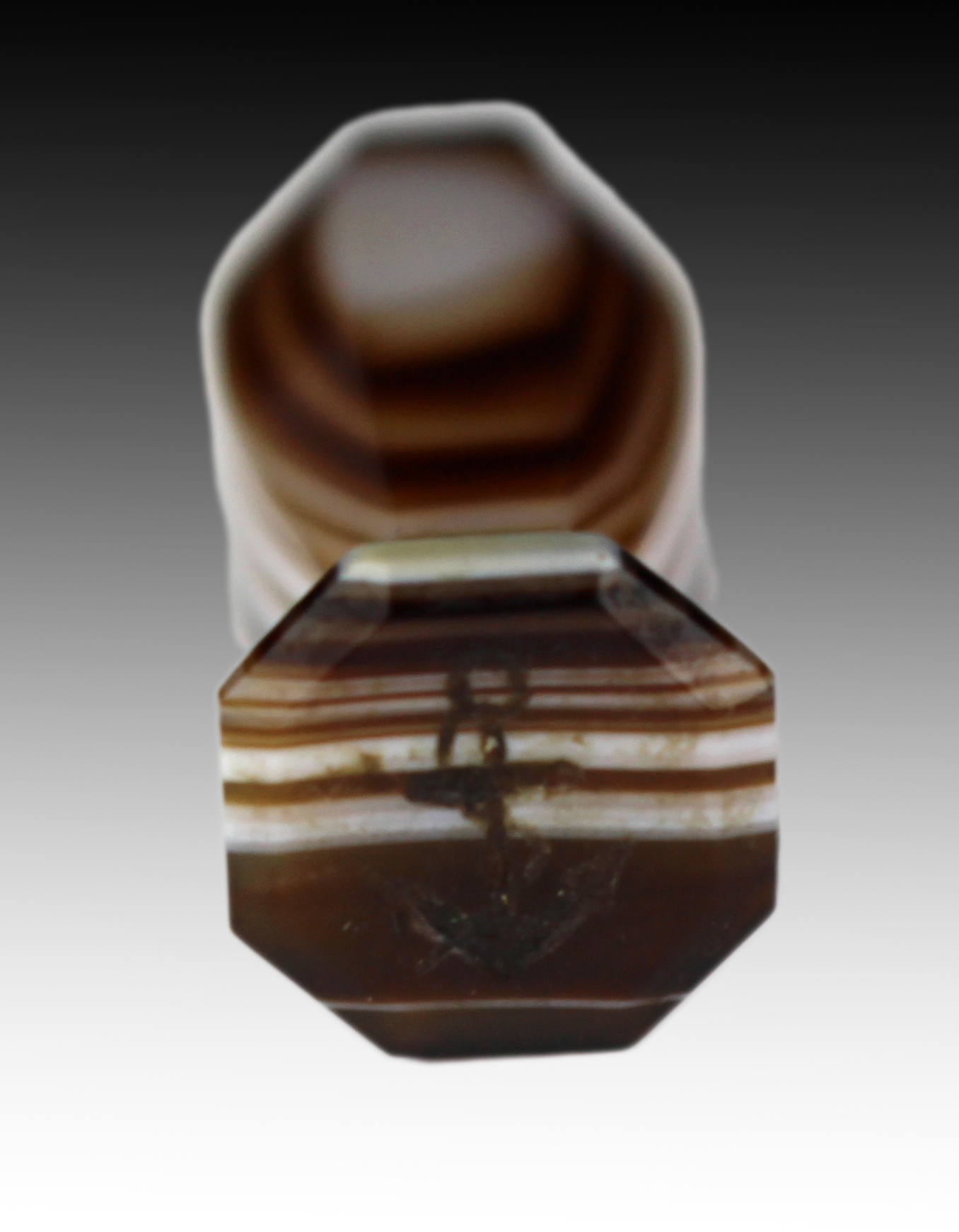 19th Century Banded Agate Desk Seal