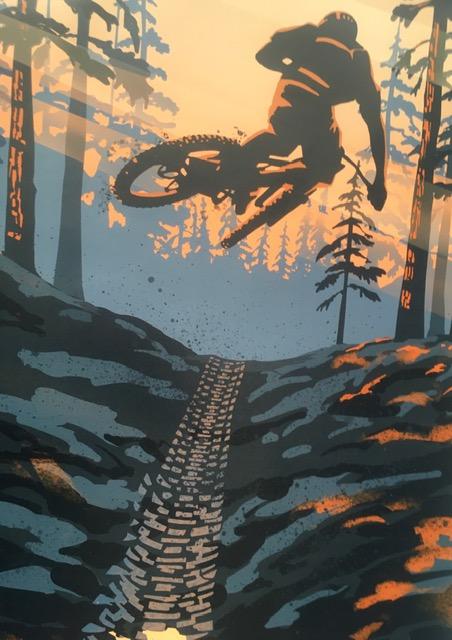 Filsouf. S (b1994) ‘Extreme’, Mountain Bike, X Trail, Lithograph. 2024.
