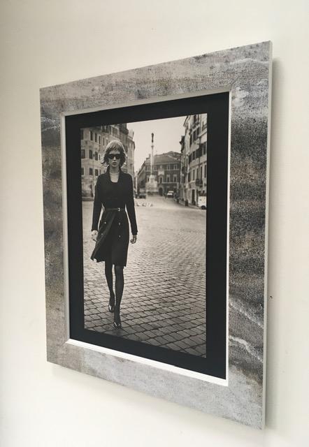 Kate Moss, Peter Lindbergh (b 1944-2019) Paris, Framed, B and W, Photo, 1994