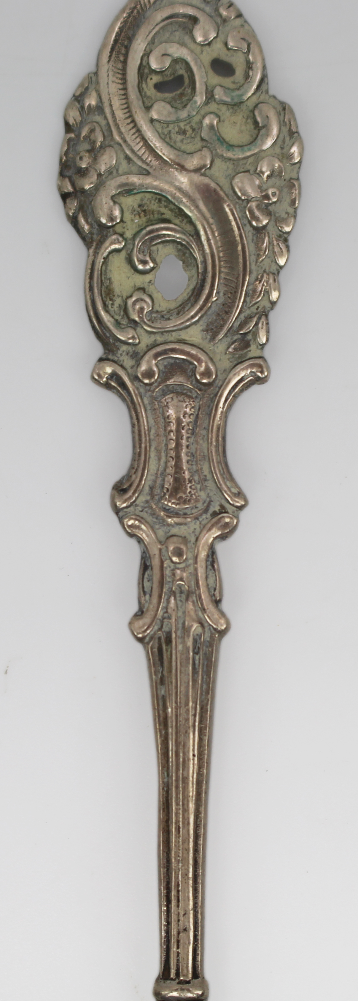 Antique Continental 830 Silver Pierced Pastry Server c.1890