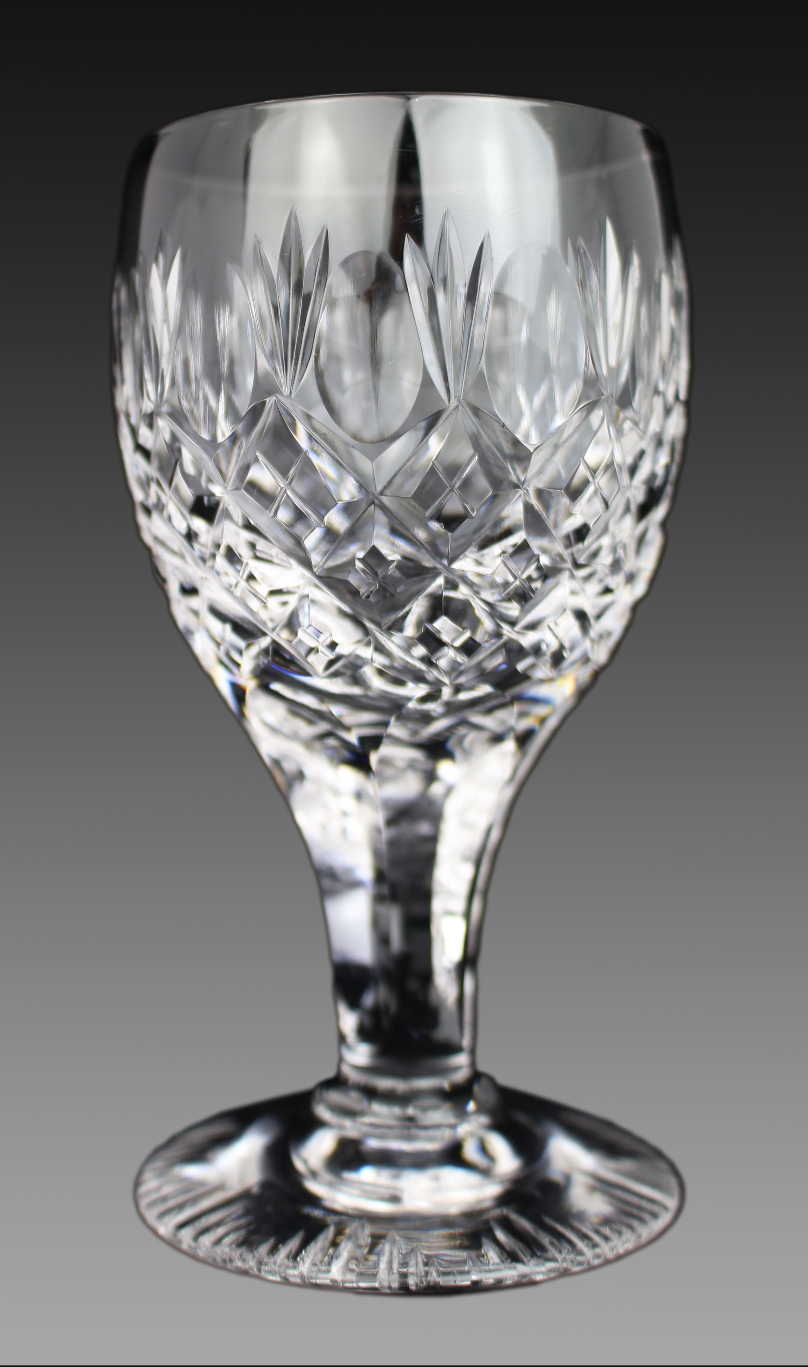 Set of 6 Vintage Fine Crystal Small Wine Glasses