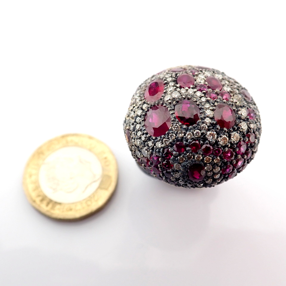 Natural Diamond 8K Rose/Pink Gold Ring