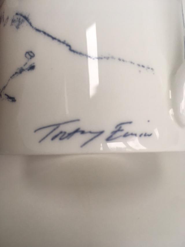 Tracey Emin (b 1963) ‘Docket and his Bird Collection’ Porcelain Coffee Mug, Emin International, 2008
