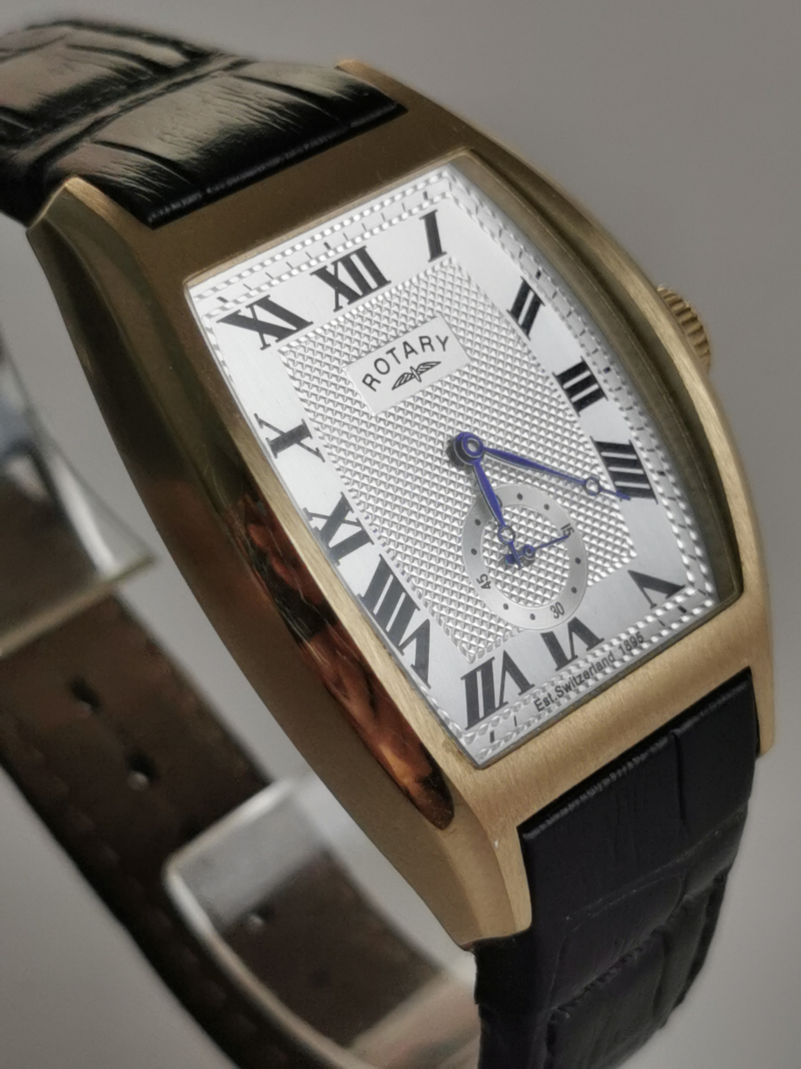 Men's Rotary Tonneau Watch GS02405/35 Gold Tone Dolphin Standard