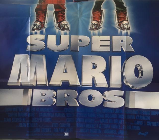Super Mario Bros (1993) 3 Sheet Movie Film Poster, EMI