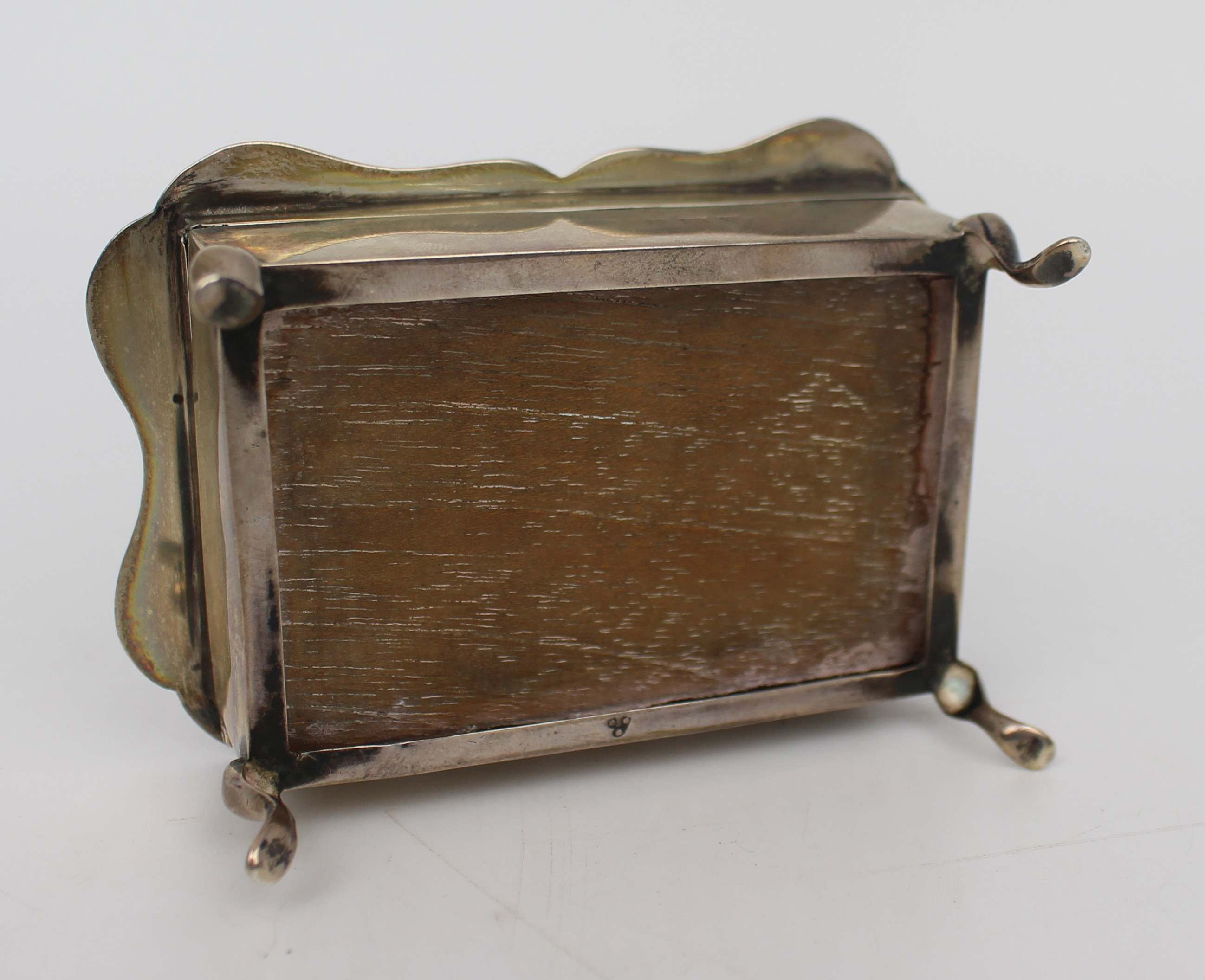 Solid Silver Pin Cushion Box Birmingham 1912