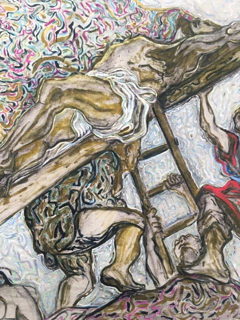 Billy Childish (b1959) 'L'Erection de la Croix' Signed, Editioned, Pigment Print, 2014