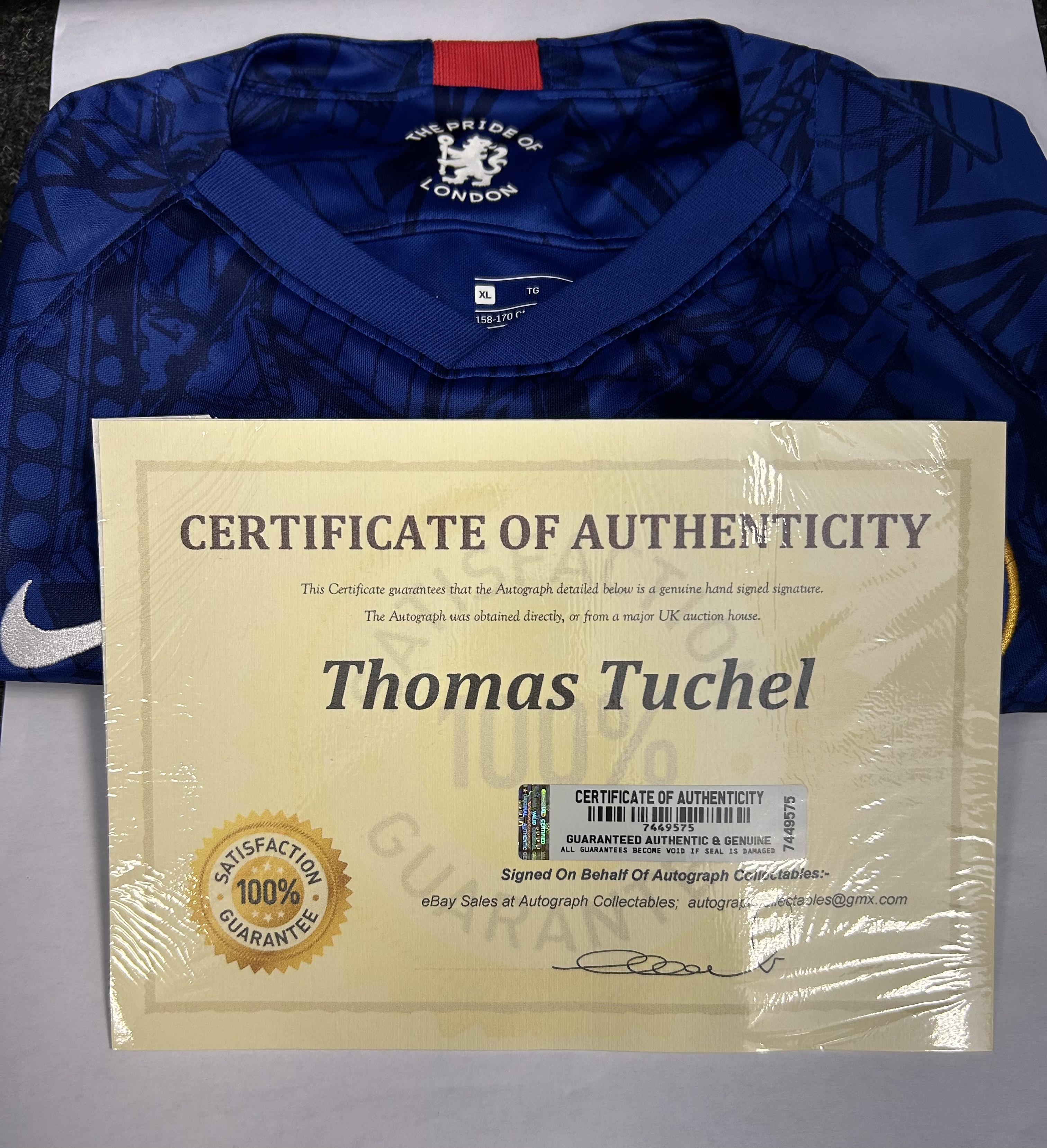Chelsea Signed Thomas Tuchel Shirt