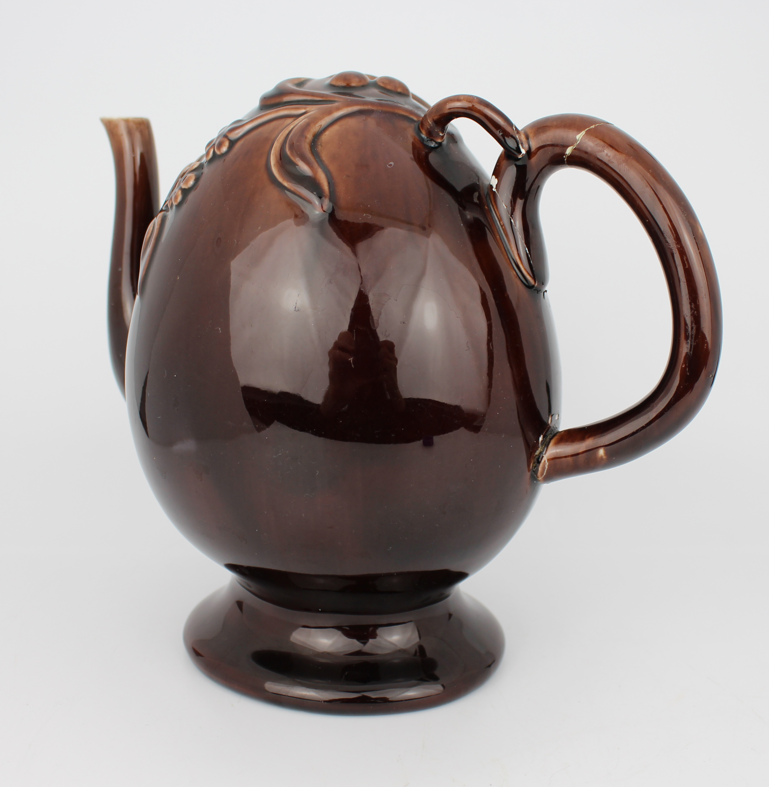Victorian Minton Treacle Glazed Cadogan Teapot, c. 1880