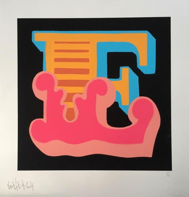 BEN EINE (b.1970) ‘SEX’ Three ways, Circus Shutter Font -Signed, limited edition, screen print, 2014