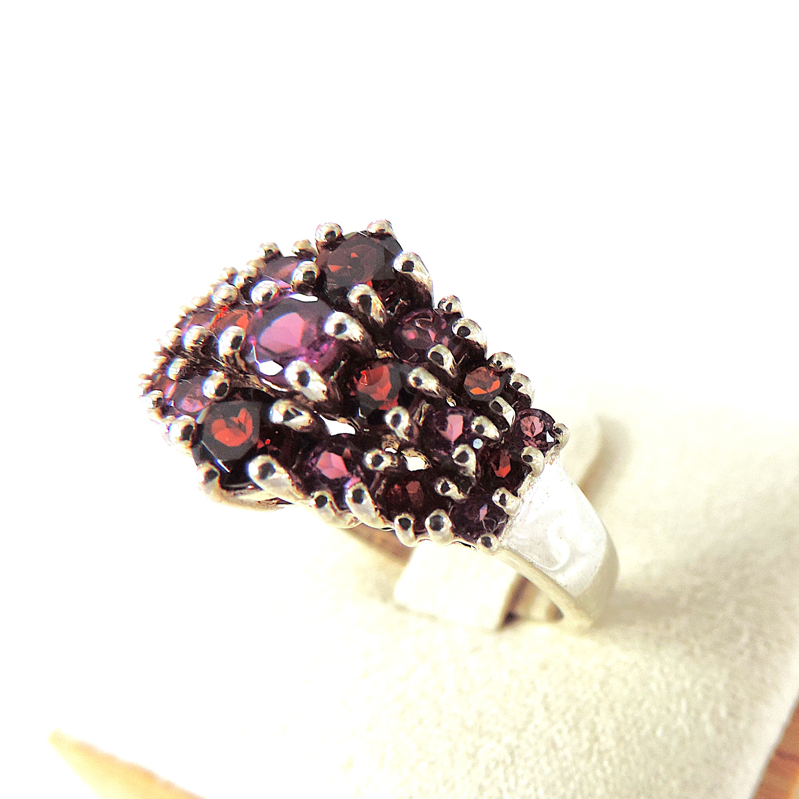 925 Silver Pink & Purple Tourmaline Gemstone Ring 'NEW'