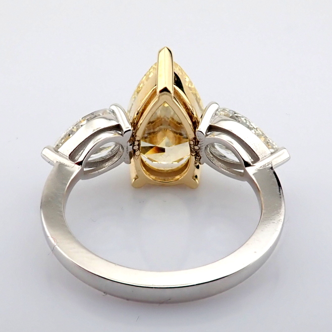 Pear Cut Lab-Grown Diamond Ring - 5.99 Total Carat (IGI Certified)