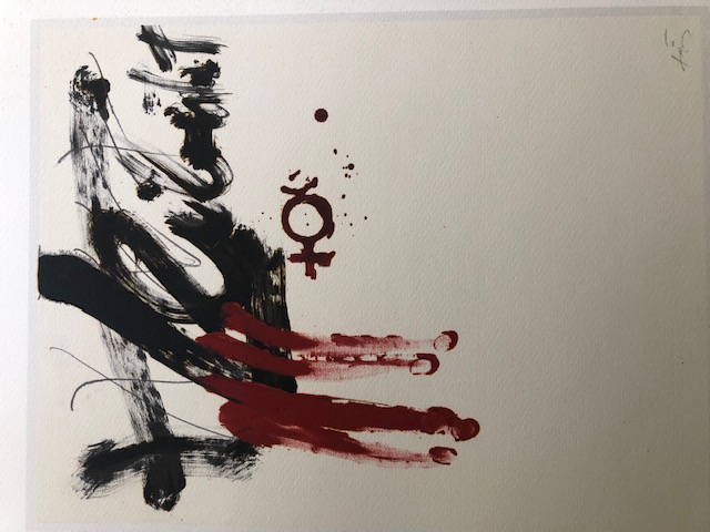 Antoni Tapies (1923-2912 Rare Numbered Lithograph. 1982
