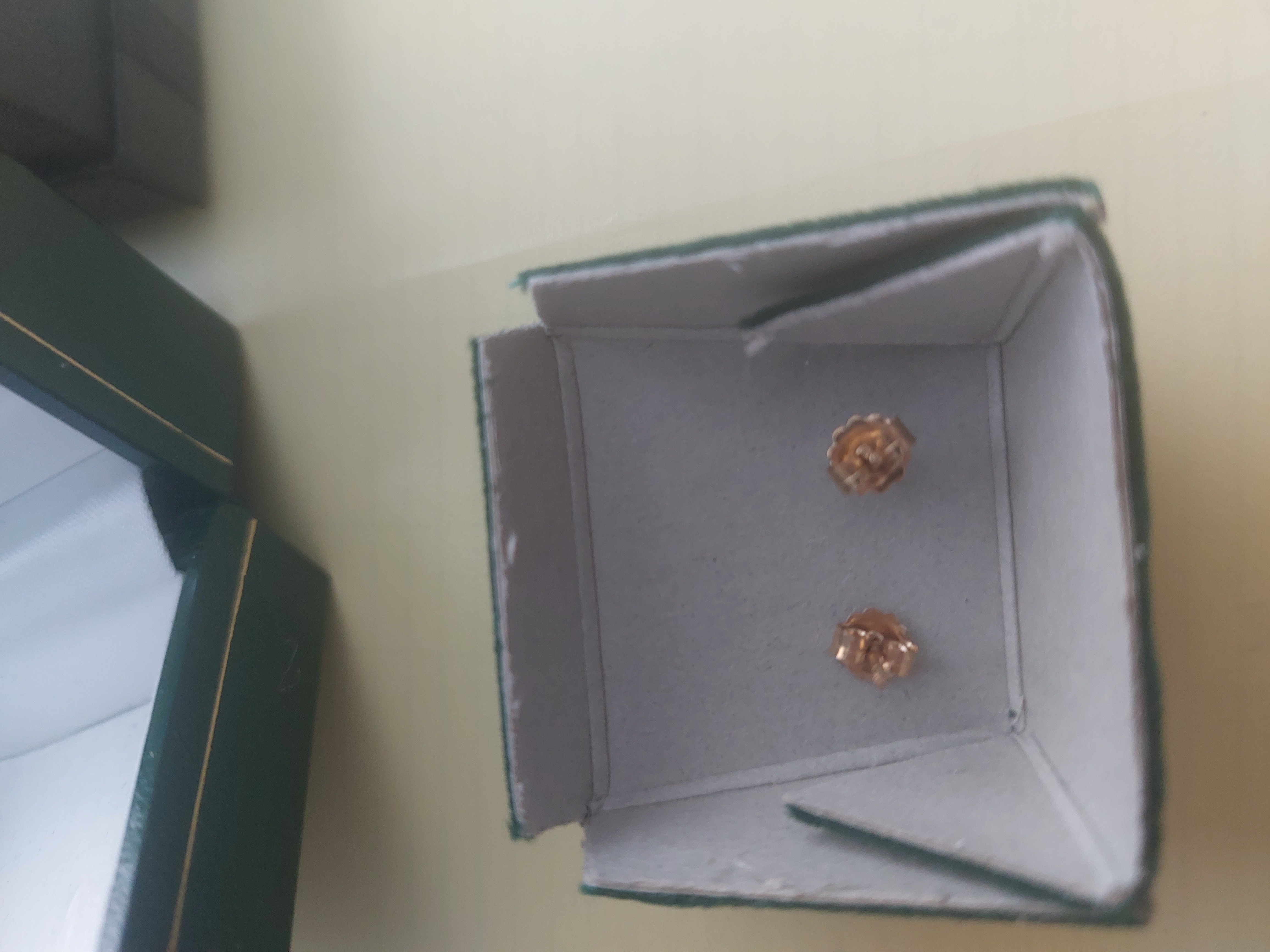 Gold and Amber Earrings