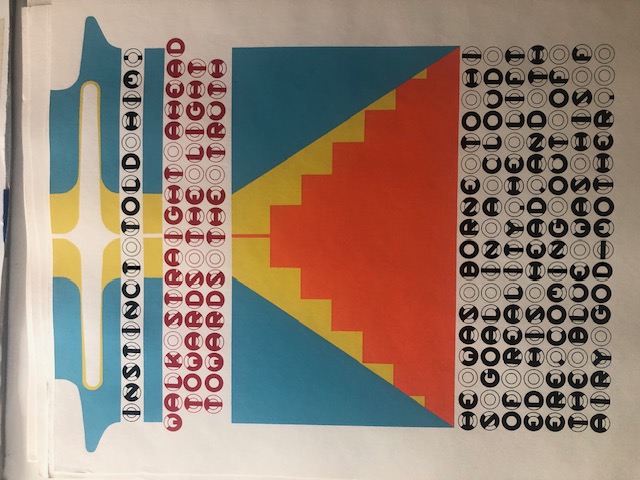 Gerald Laing (1936-2011) Poems By G Golinkova. Signed and Numbered Screenprint