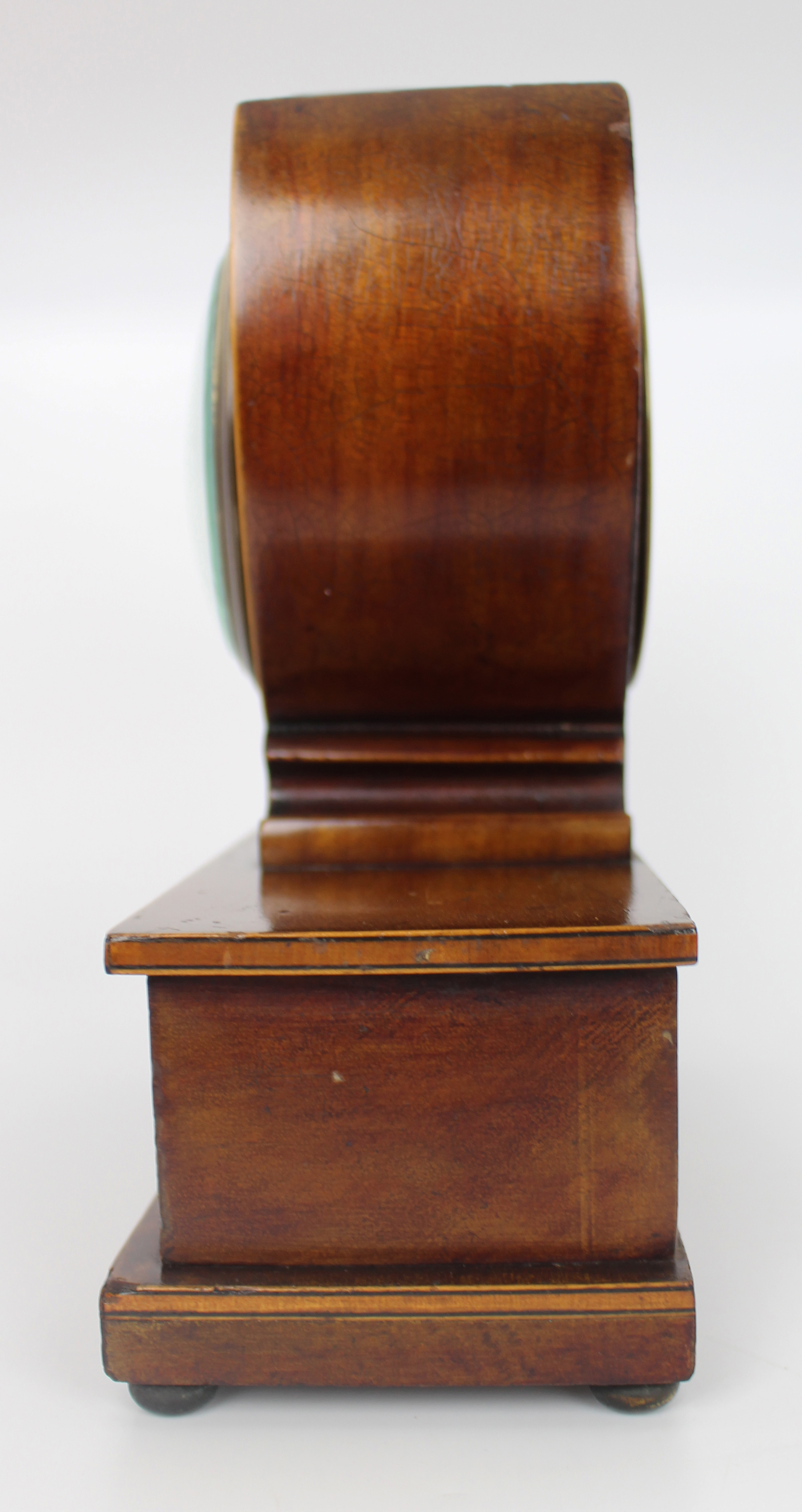 Elegant Inlaid Mahogany Mantel Clock by Wray, Son & Perry c.1900