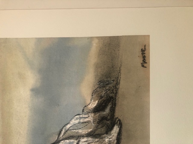 Henry Moore 'Reclining Figure - Sky Background 1980. Coloured Lithograph.