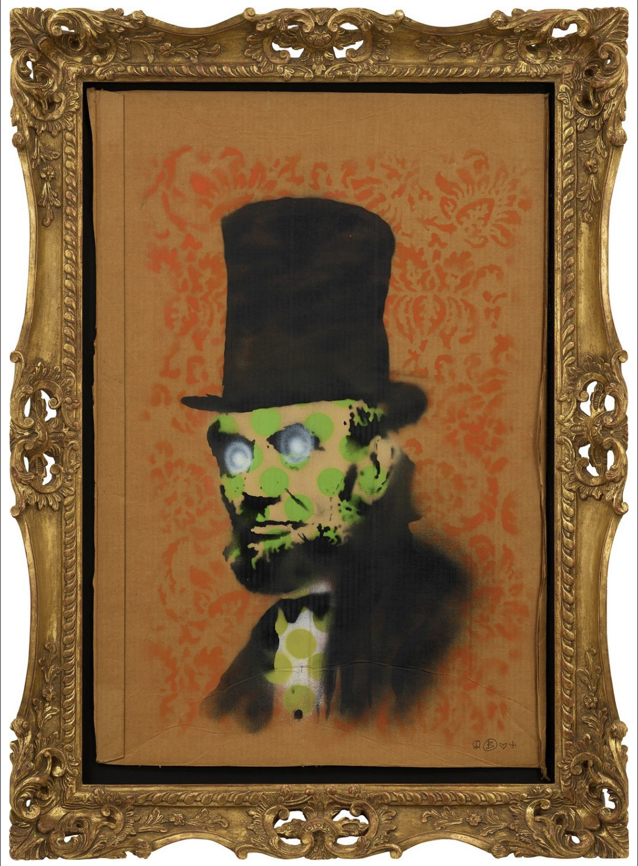 Banyks (n 1974) Abe Lincoln - Offset Lithographic Poster Produced By The Palace of Culture Sicily
