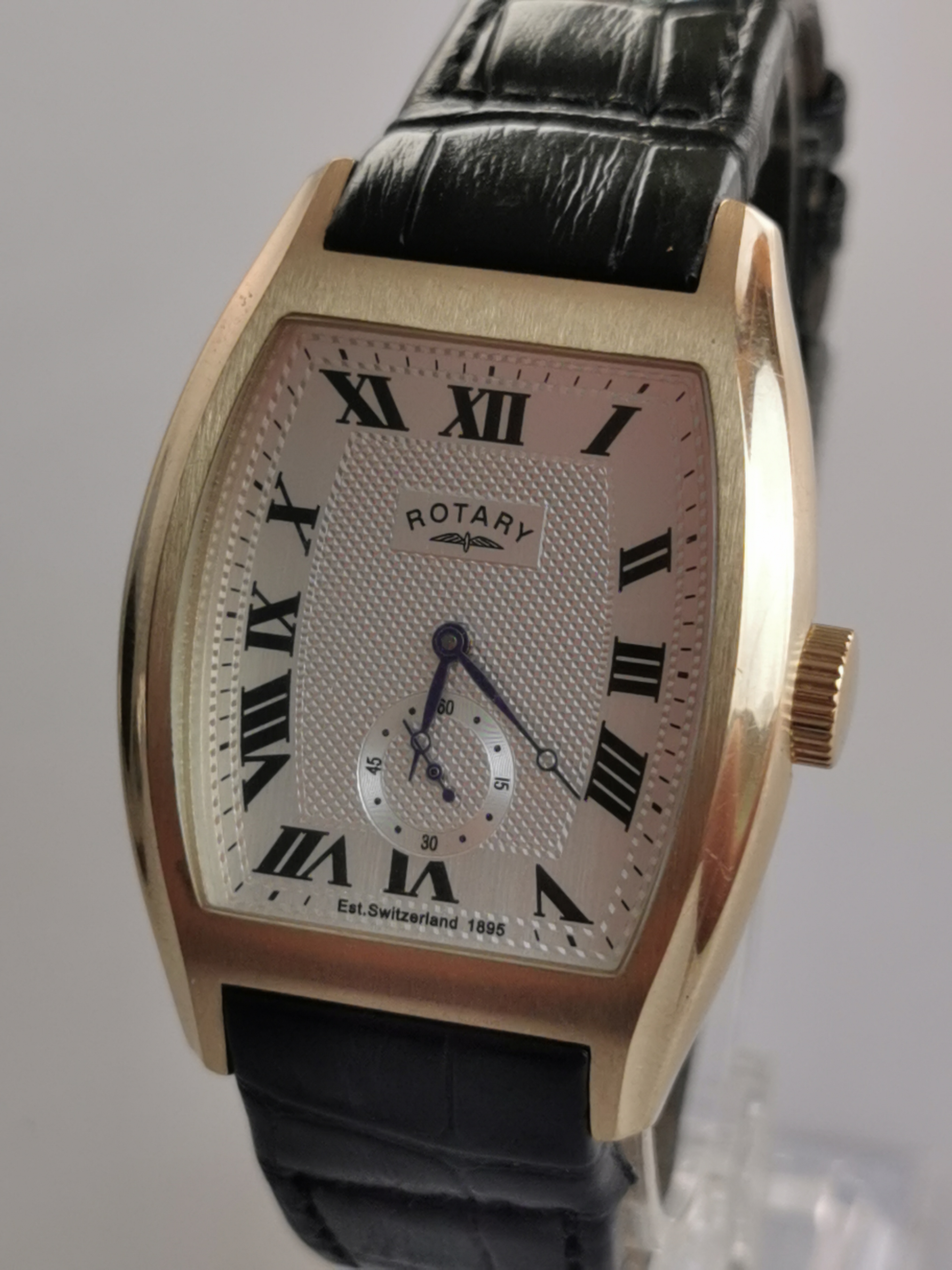 Men's Rotary Tonneau Watch GS02405/35 Gold Tone Dolphin Standard