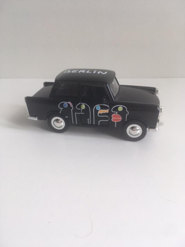 Thierry Noir (b.1958) Black ‘Heads’ Berlin Trabant Car In Colours By Thierry Noir, 1994, Sold Out