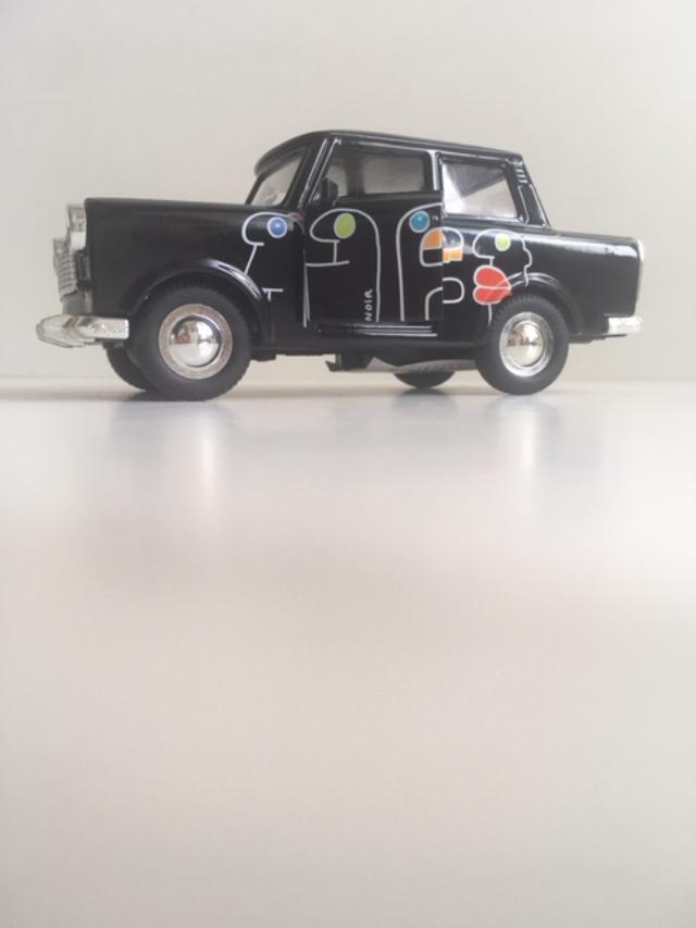 Thierry Noir (b.1958) Black ‘Heads’ Berlin Trabant Car In Colours By Thierry Noir, 1994, Sold Out