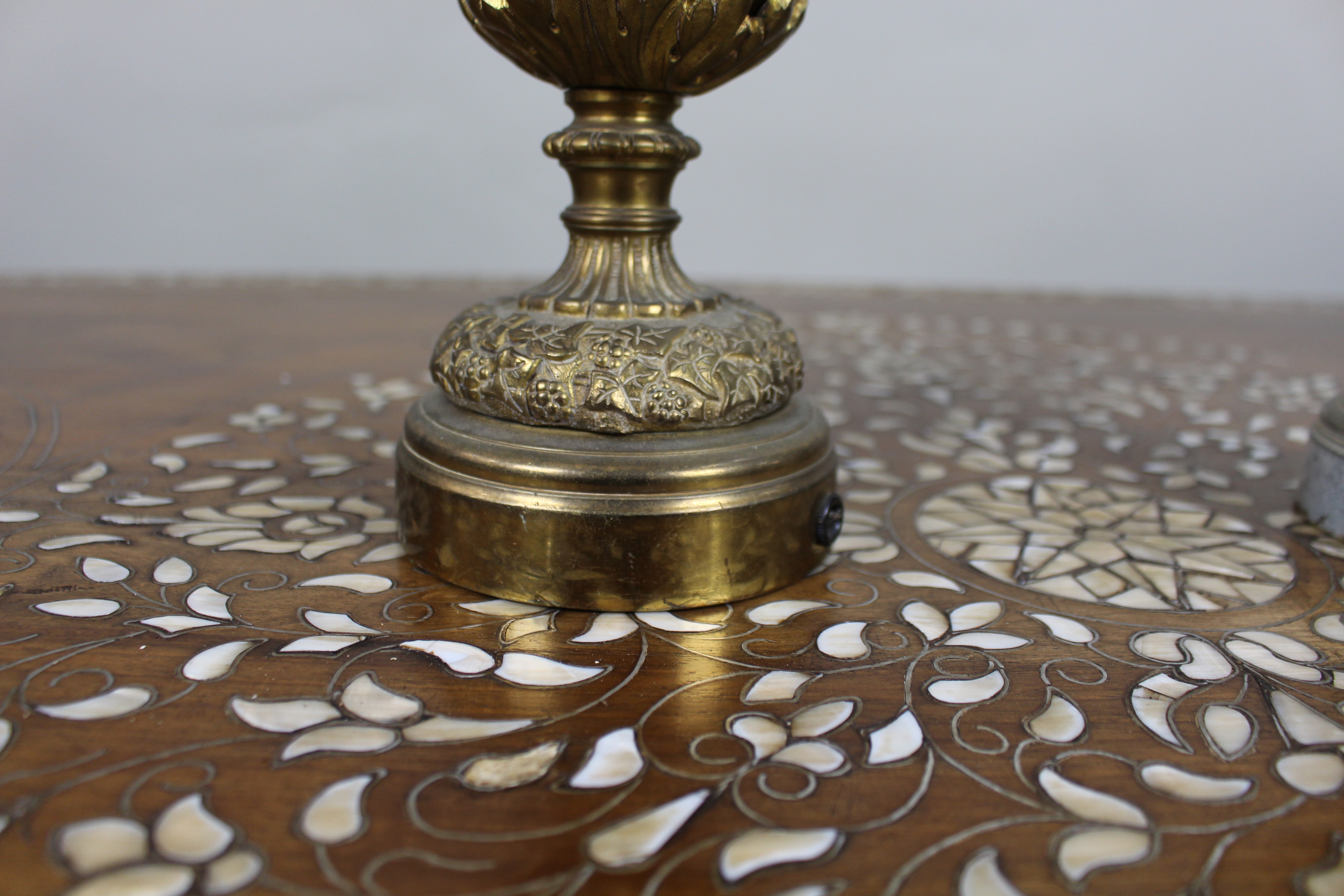 Pair of 19th Century French Gilt Bronze Bacchanalian Ewers with Cherubs