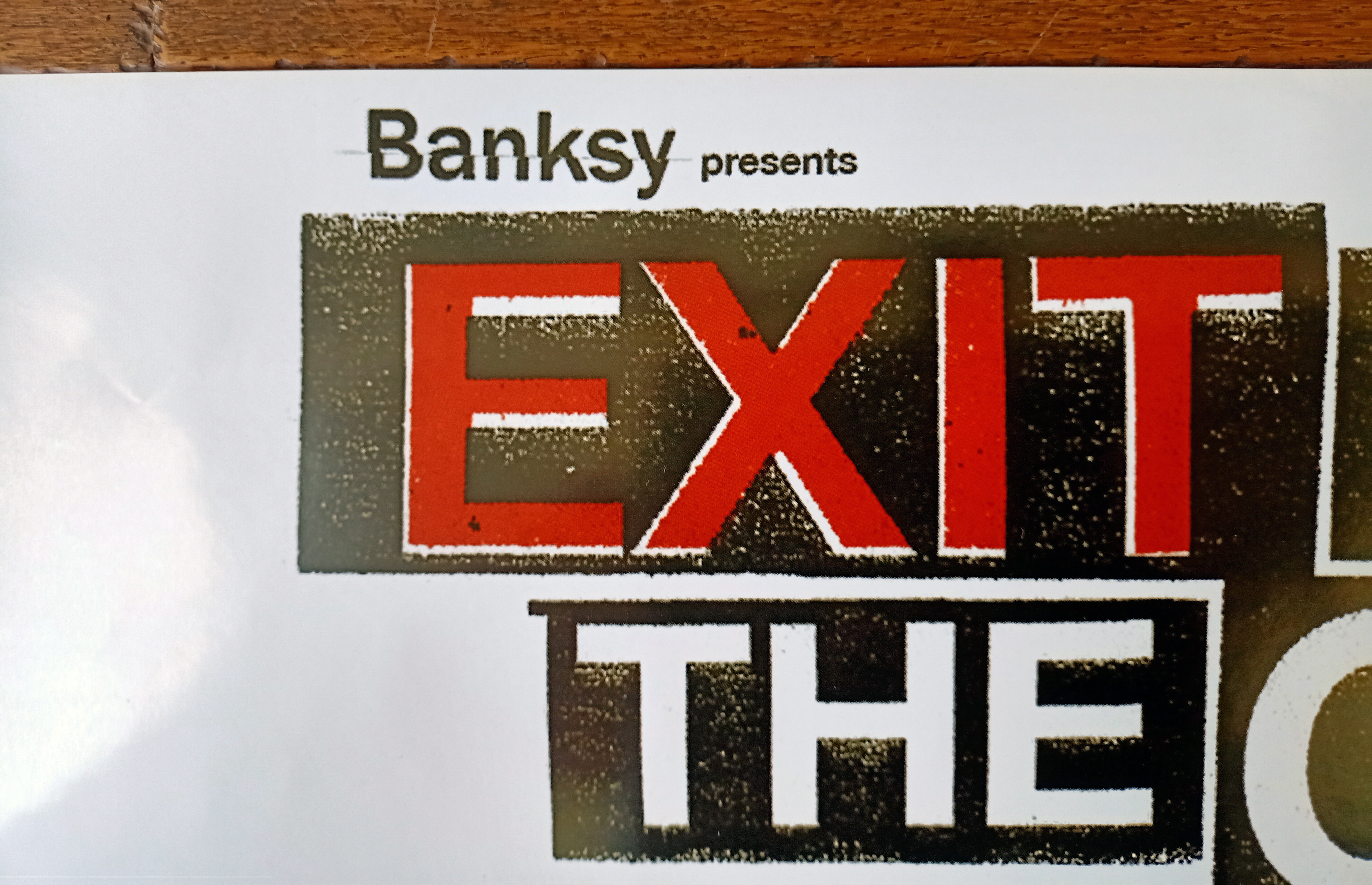 Banksy Official Rare Poster 'Exit Through The Gift Shop' 2010 (#0452.01)