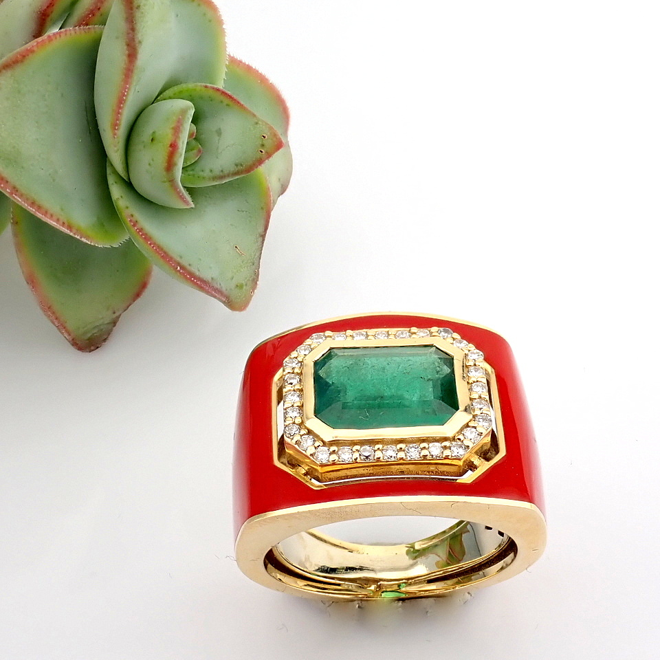 Natural Diamond 14K Yellow Gold Ring