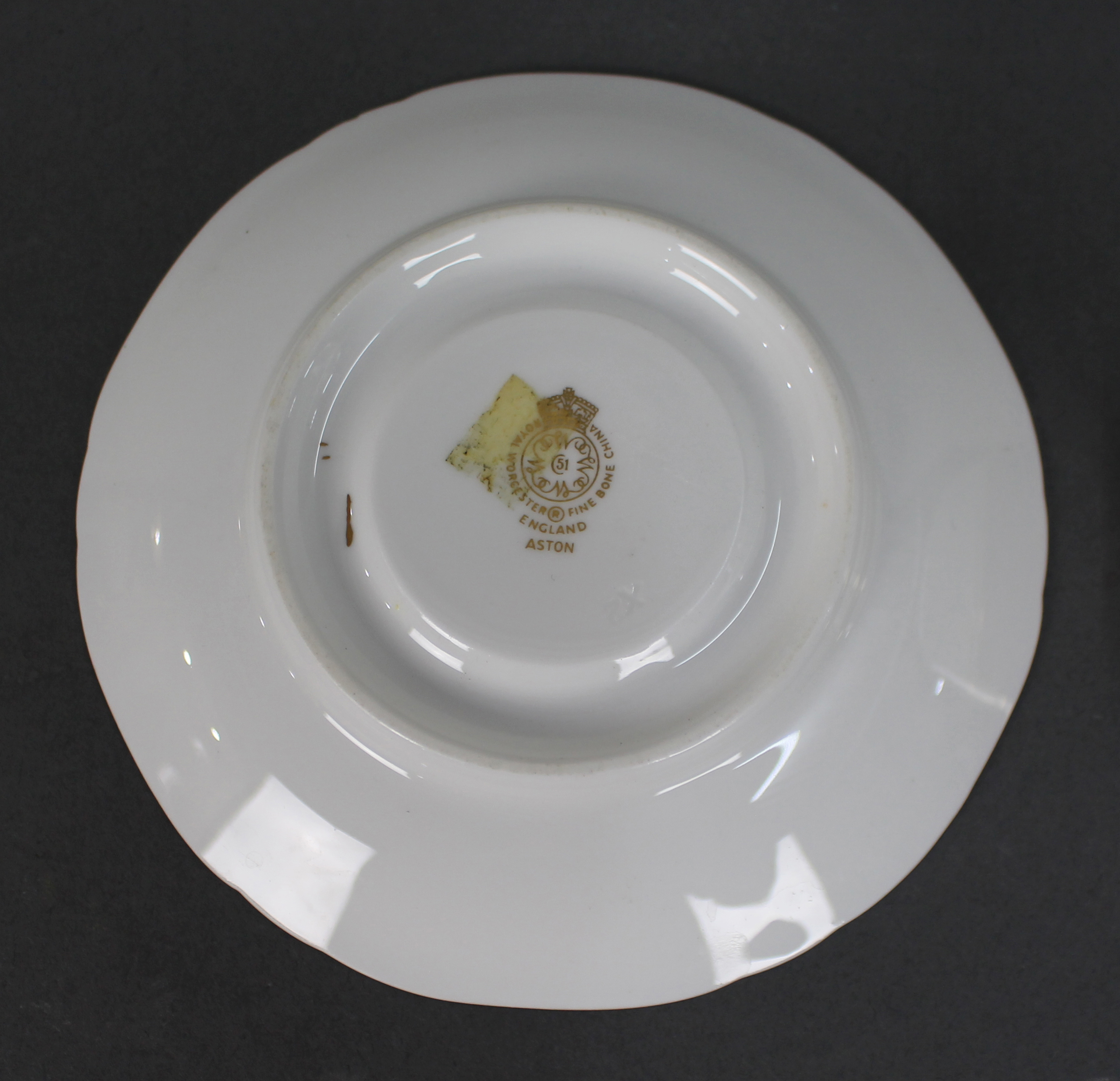 Collection of 3 Royal Worcester Aston Demitasse Cups & Saucers