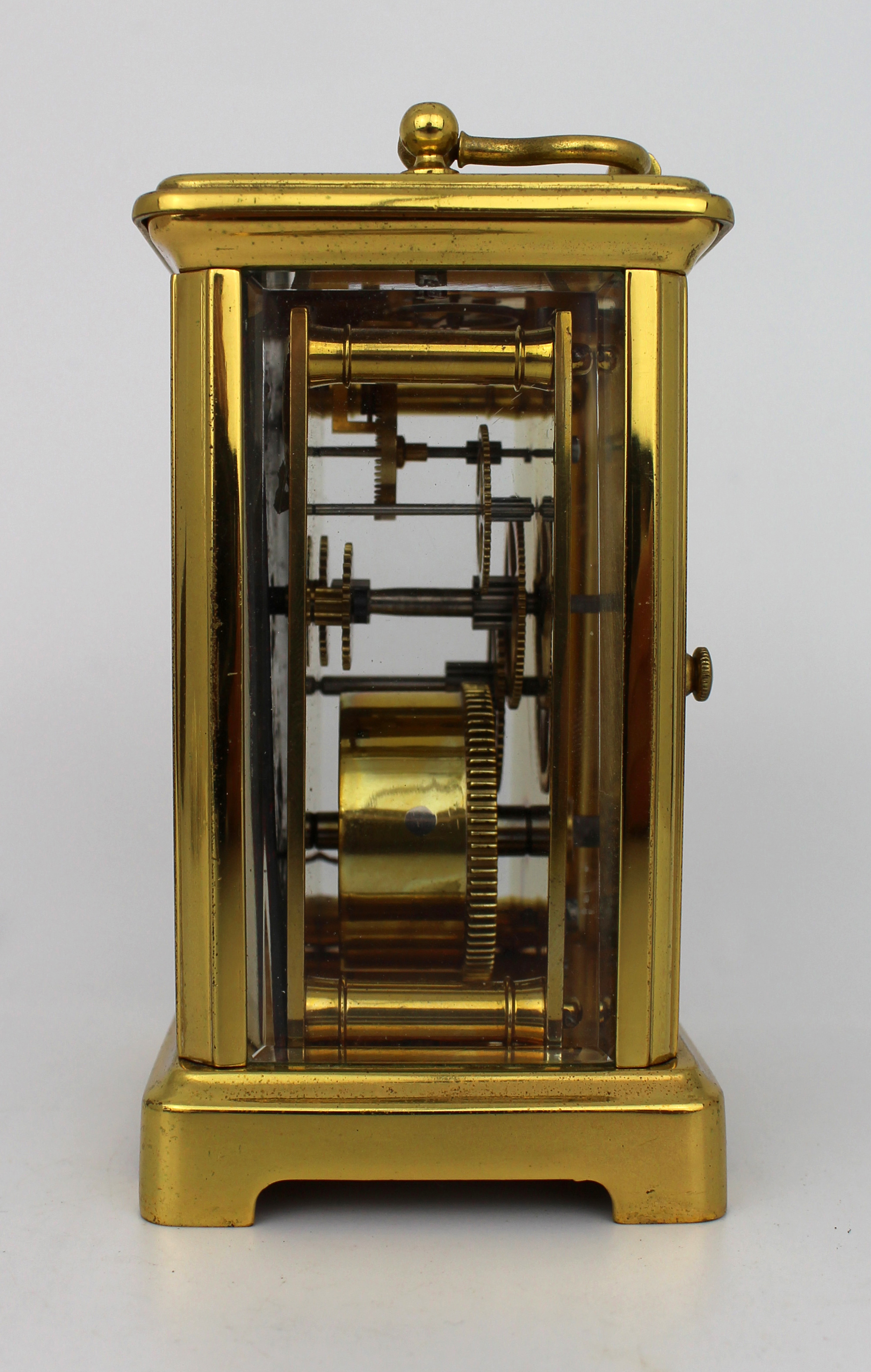 Edwardian Brass Carriage Clock Swiss Movement