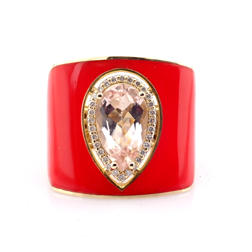 Natural Diamond 14K Yellow Gold Ring